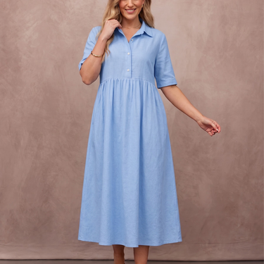 Rhiona Linen Shirt Dress