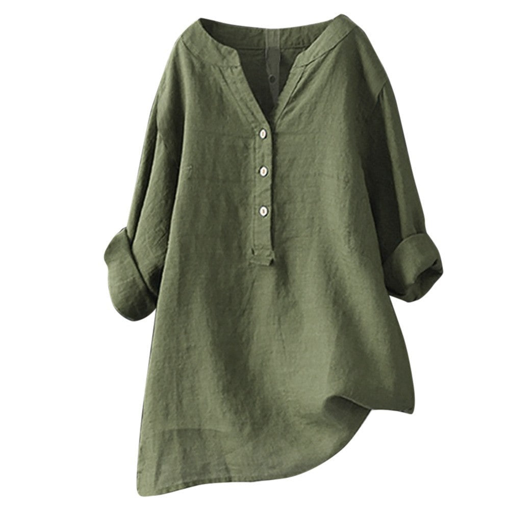 Veronique™ Elegant V-Neck Blouse