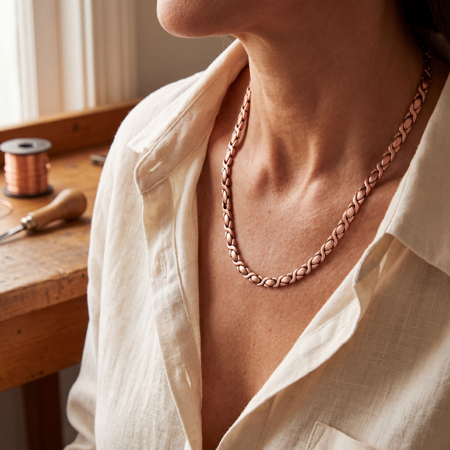 Cedar Copper Necklace