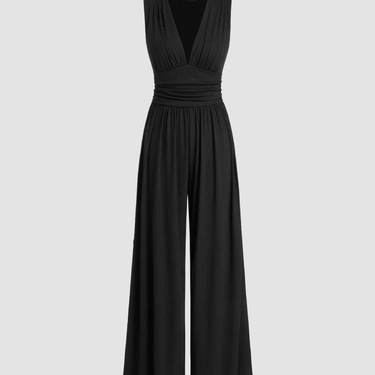 CHARITY – Chic Sleeveless Wide-Leg Jumpsuit
