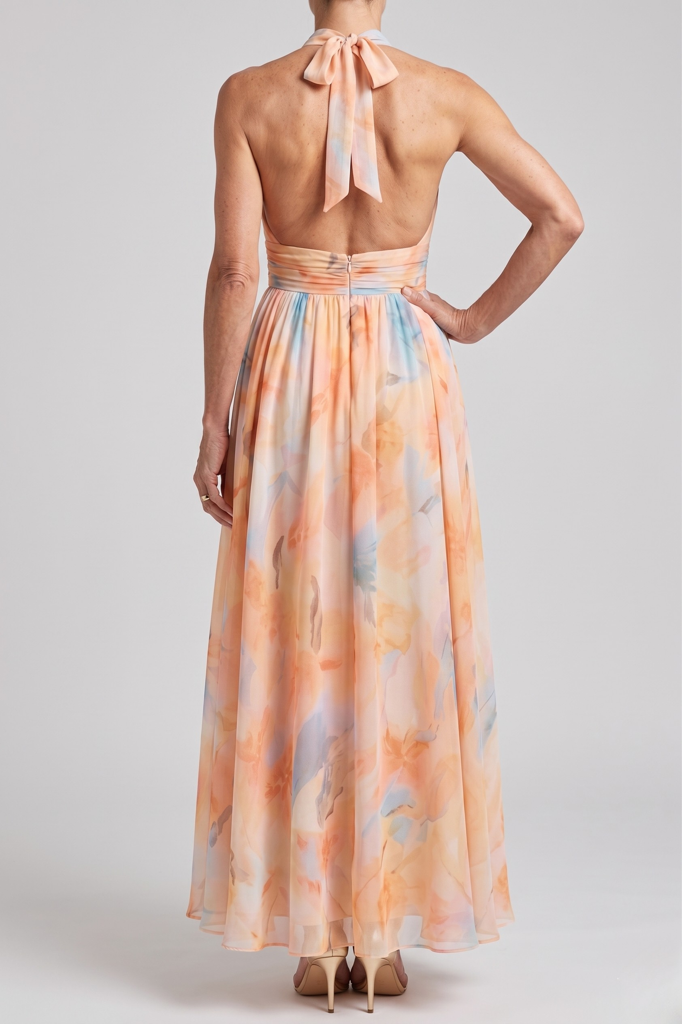 Elin | Soft Halter Midi Dress