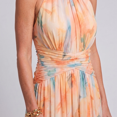 Elin | Soft Halter Midi Dress