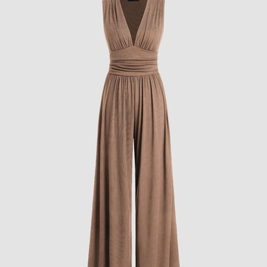 CHARITY – Chic Sleeveless Wide-Leg Jumpsuit