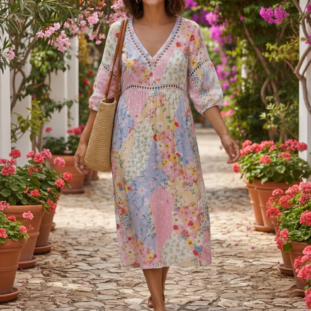 Lunessa – Floral Breeze Midi Dress