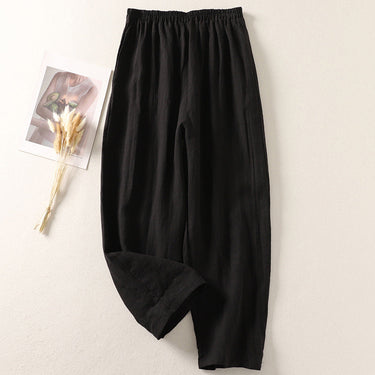 Amelia Ashcroft™ | Relaxed Linen-Cotton Trousers