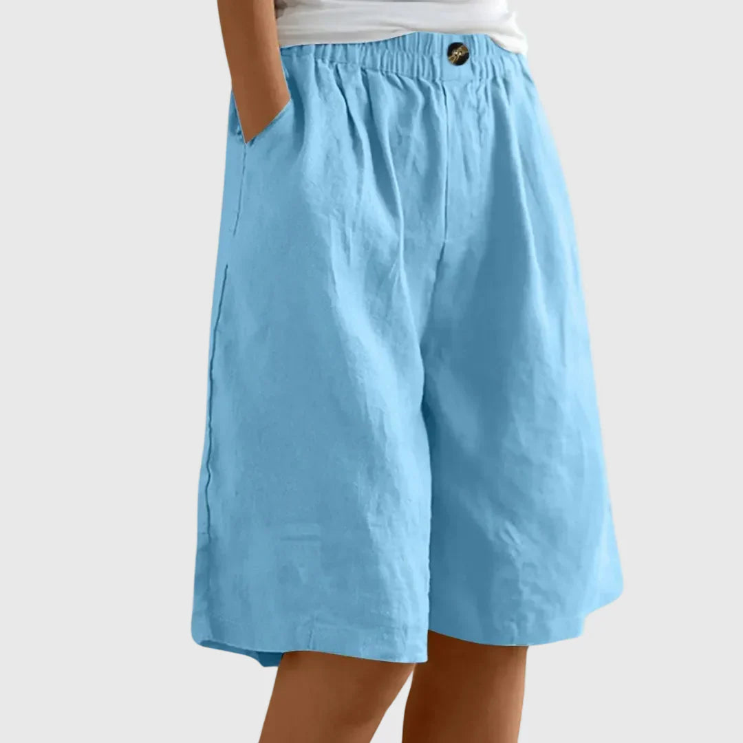 Miley | Elegant Cotton-Linen Shorts