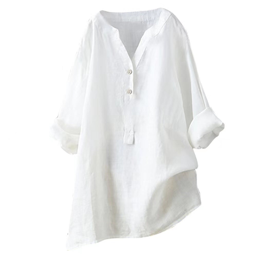 Veronique™ Elegant V-Neck Blouse