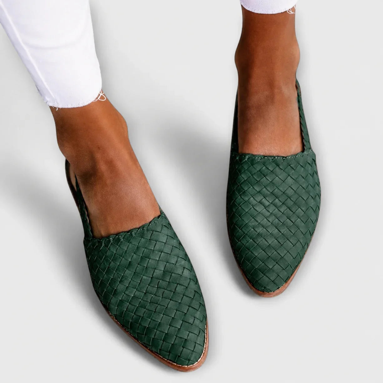 Simone | Braided Back Strap Moccasins