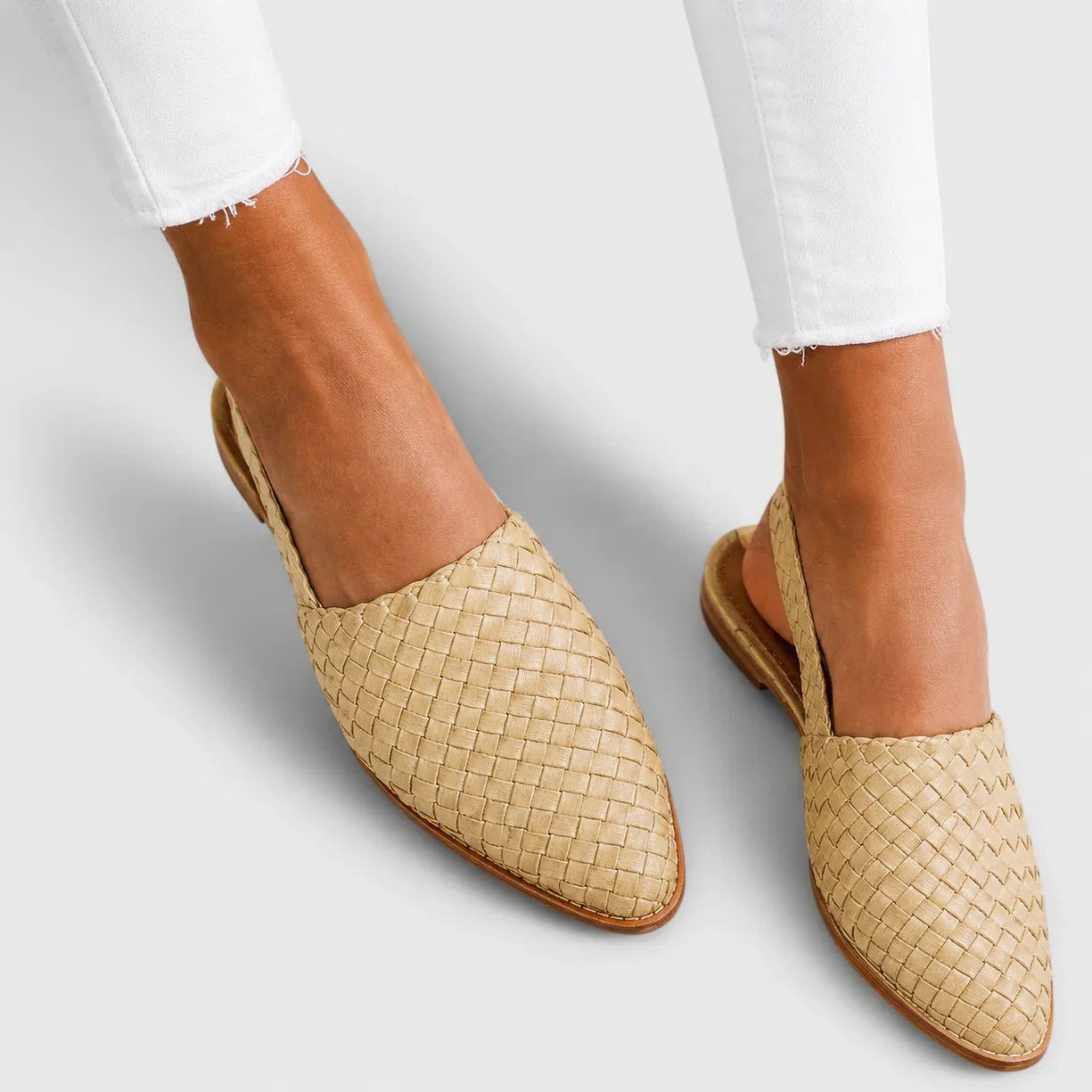 Simone | Braided Back Strap Moccasins