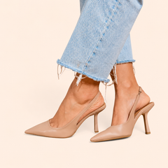 Beige Leather