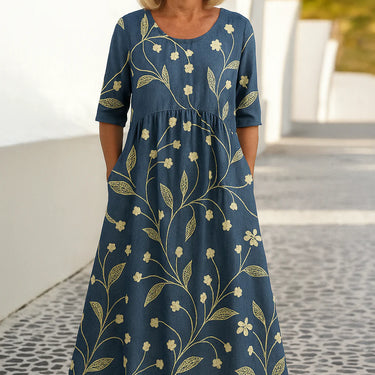 Eliza | Relaxed Midi Dress - Effortless Elegance, Everyday Comfort