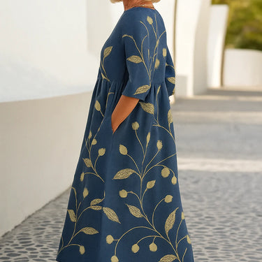 Eliza | Relaxed Midi Dress - Effortless Elegance, Everyday Comfort