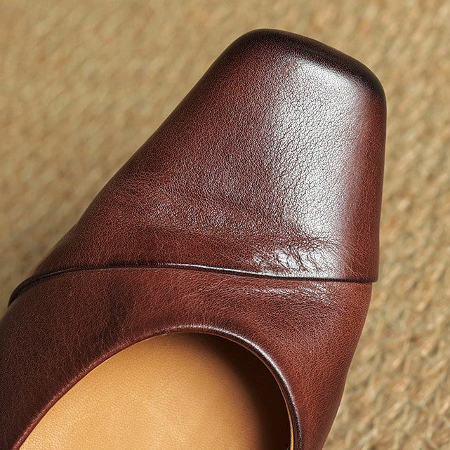Aurette Leather Mary Jane Flats