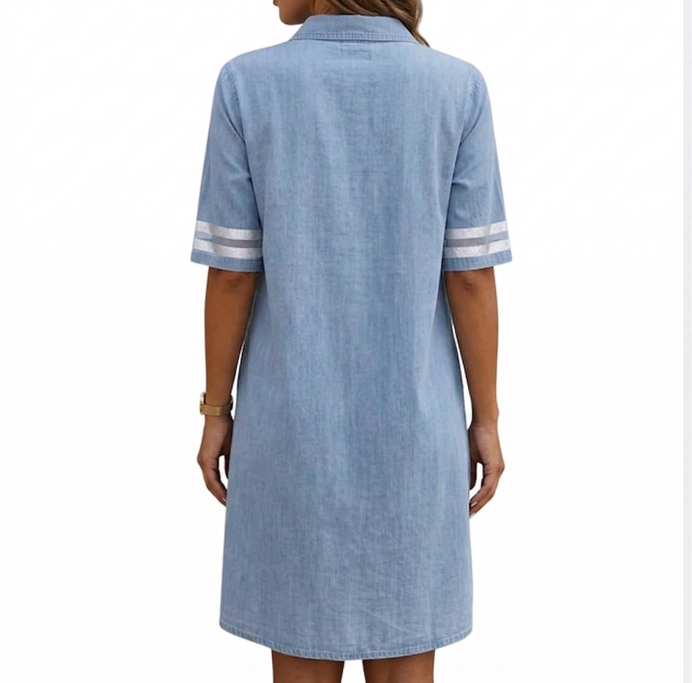 Brittany | Figure Flattering Denim Dress