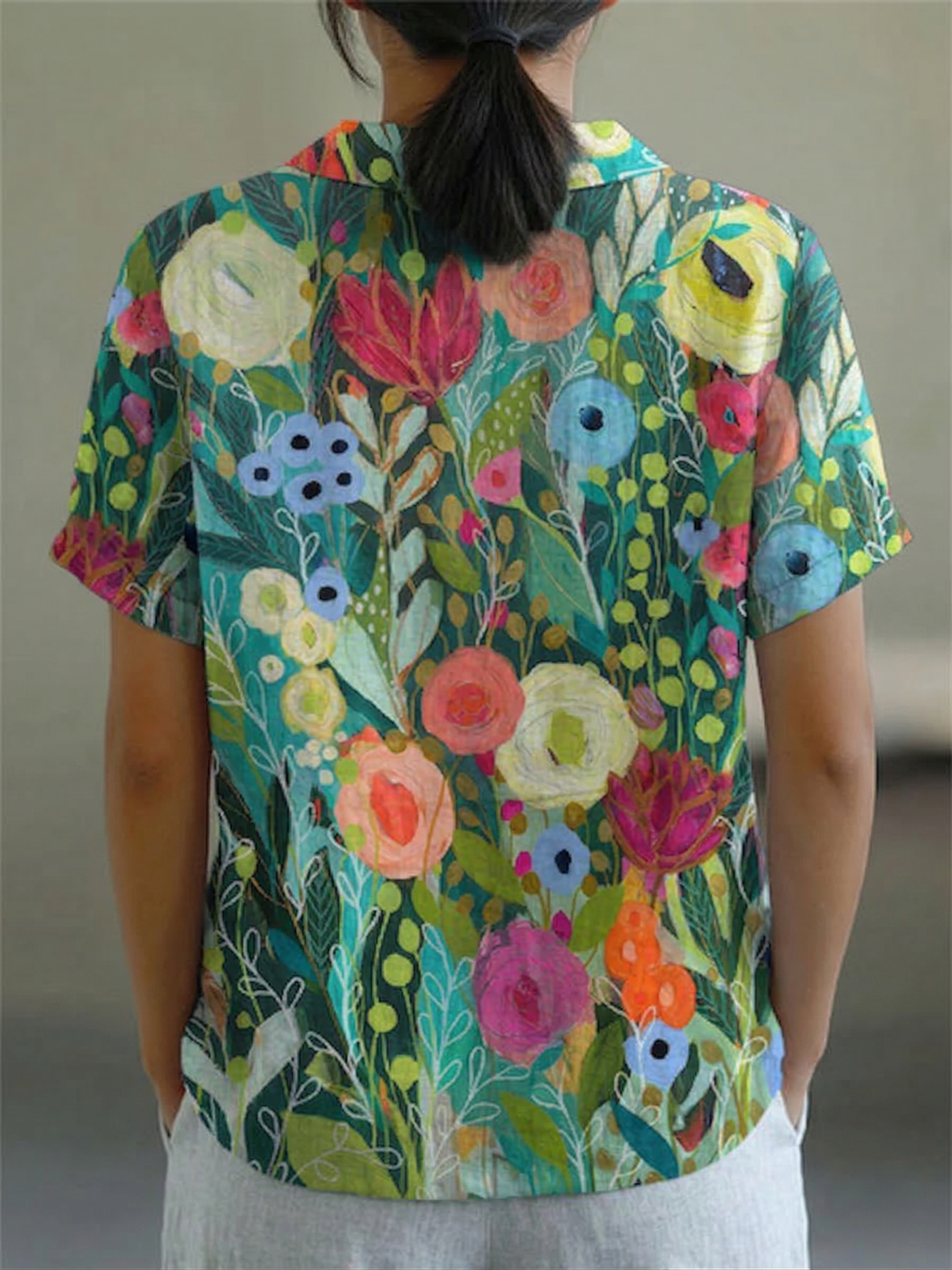 Daisy | Watercolor Floral Shirt