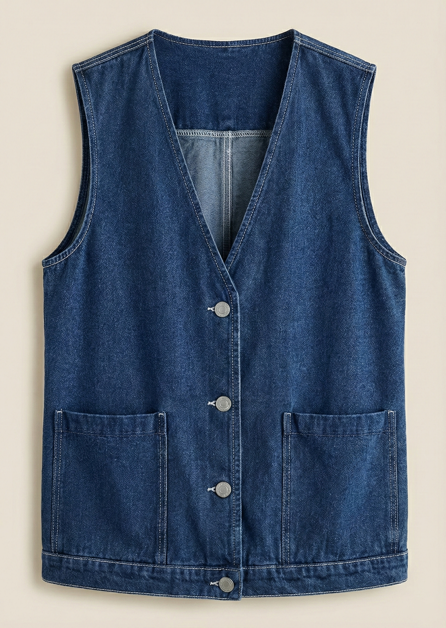 The Downtown Denim Vest