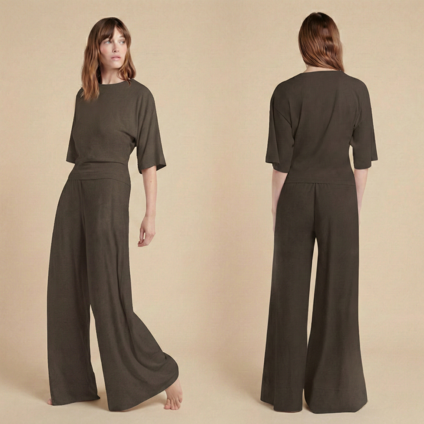 The Willow Ribbed Top & Bottom Set