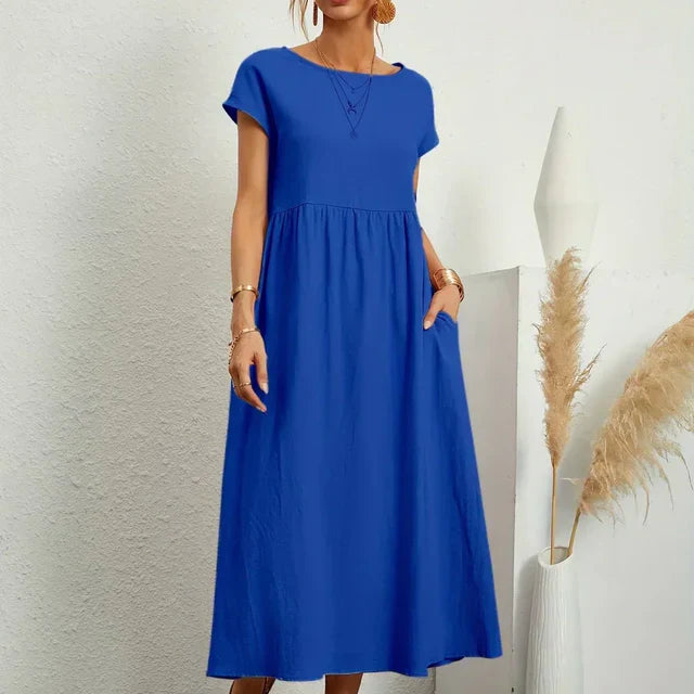 Gabrielle™ — Timeless Elegance Fluid Midi Dress