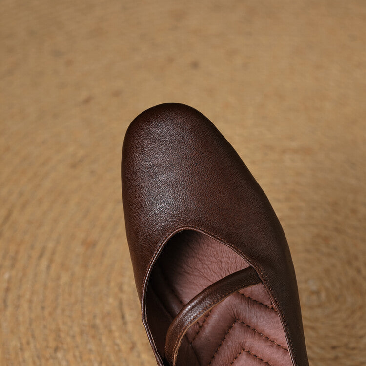 Aurelle Strap Leather Mary-Jane