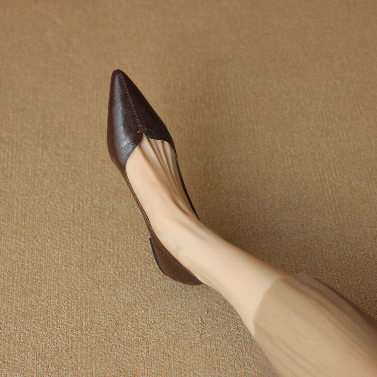 Serelle Point Leather Flats