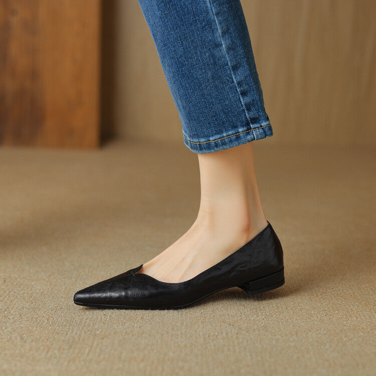 Serelle Point Leather Flats