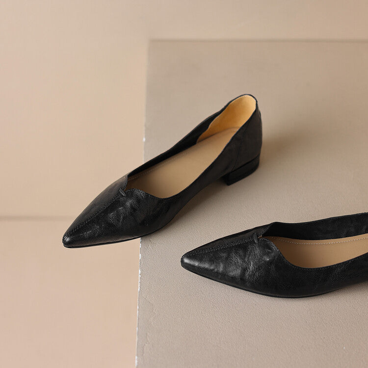 Serelle Point Leather Flats