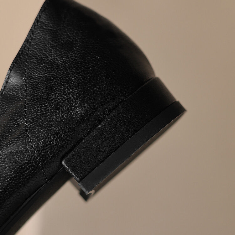 Serelle Point Leather Flats