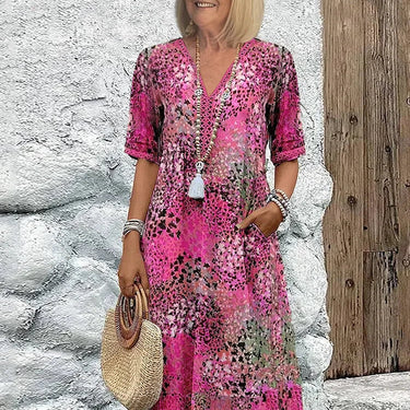 Rachel Vibrant Midi Dress